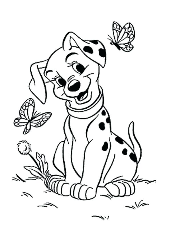600x849 Dalmatian Coloring Pages Dalmatians Penny And Two Beautiful