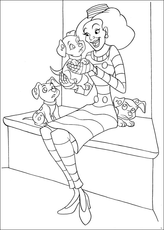 567x794 Dalmatians Coloring Page