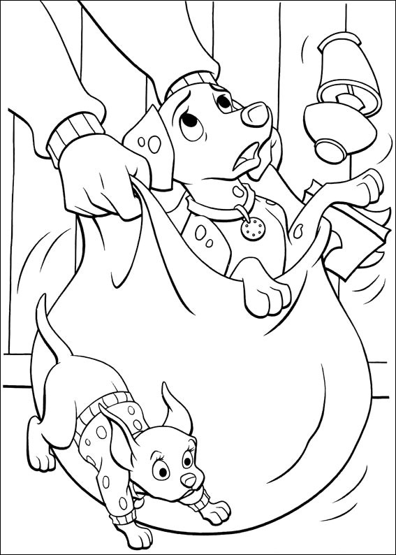 567x794 Dalmatians Coloring Page