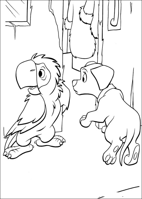 567x794 Dalmatians Coloring Page