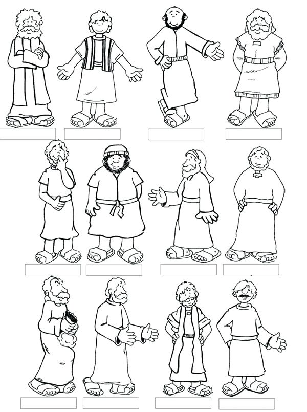 600x805 Disciples Coloring Page Marvelous Jesus And The Disciples