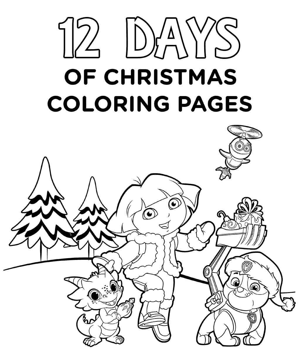 1024x1232 Nick Jr Christmas Coloring Pages