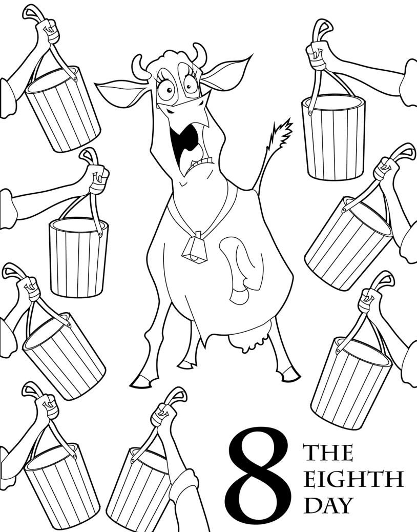 814x1038 The Days Of Christmas Coloring Book Parents Scholastic Com