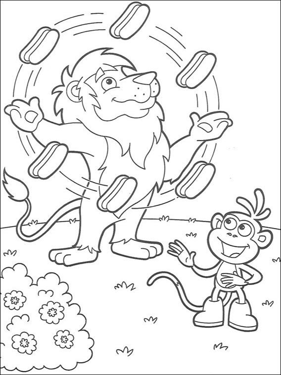 568x758 Dora The Explorer Coloring Pages Colouring Pages