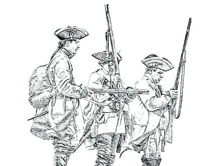 440x330 Colonies Coloring Pages Sketch Drawing Of Civil War Coloring