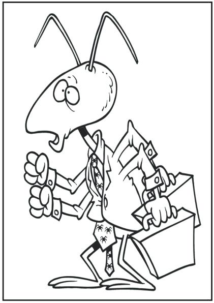 421x596 Colonies Coloring Pages Busy Ant Coloring Page Free Printable