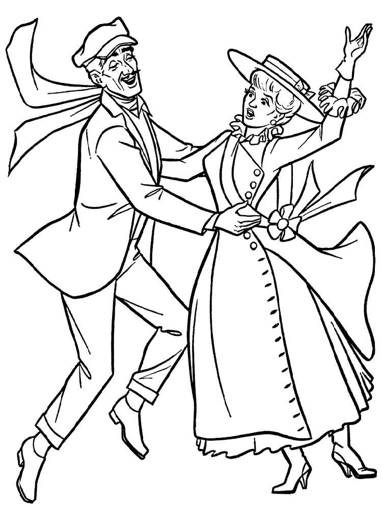 750x1000 Mary Poppins Coloring Pages Free Printable Mary Poppins Coloring