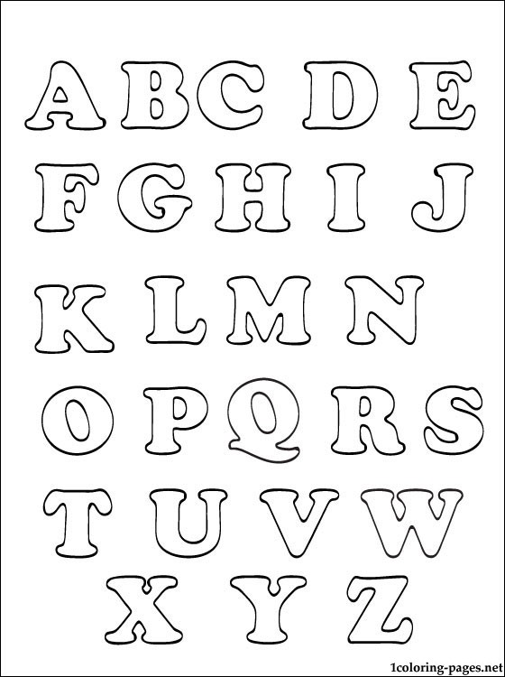 560x750 Printable Alphabets For Kids Coloring Pages Alphabets