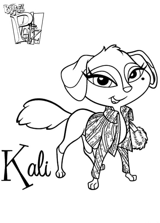 540x750 Bratz Coloring Page