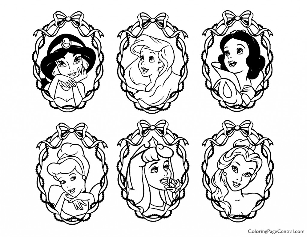 1024x791 Disney Princesses Coloring Page Coloring Page Central