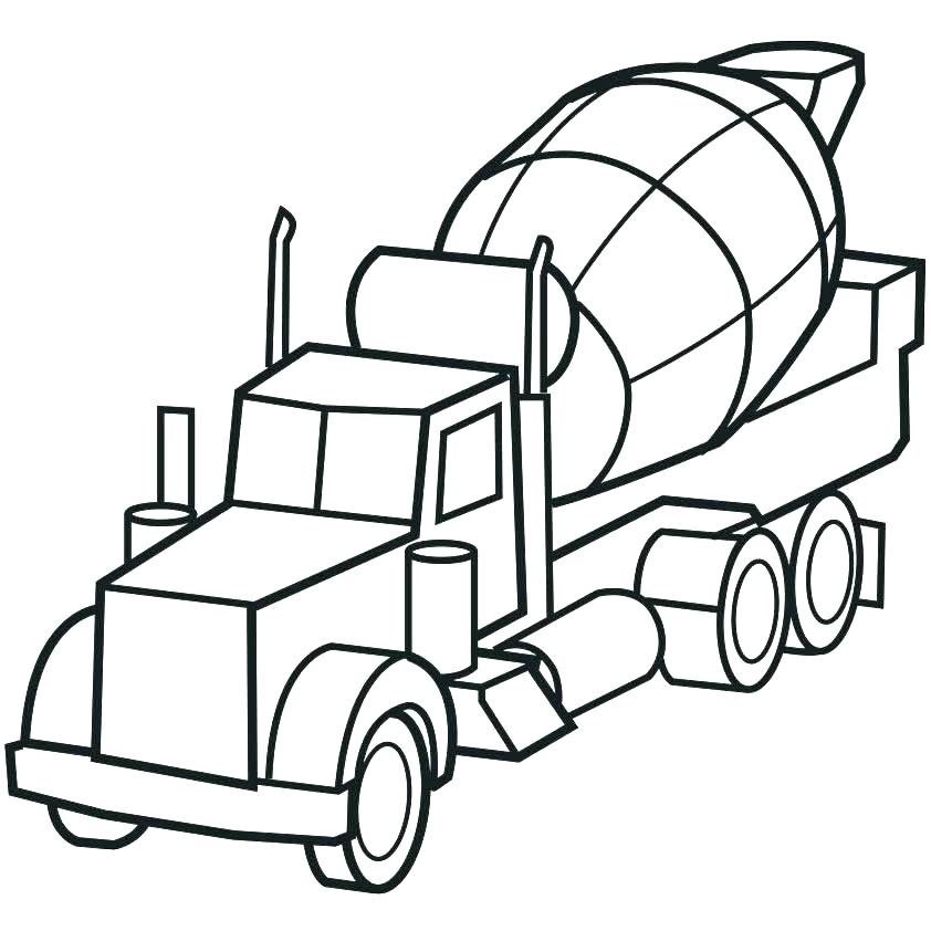 842x842 Semi Truck Coloring Pages As Well As Semi Coloring Pages Old Truck
