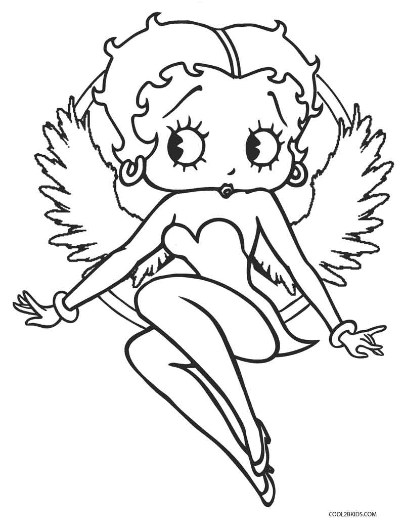 799x1050 Free Printable Betty Boop Coloring Pages For Kids