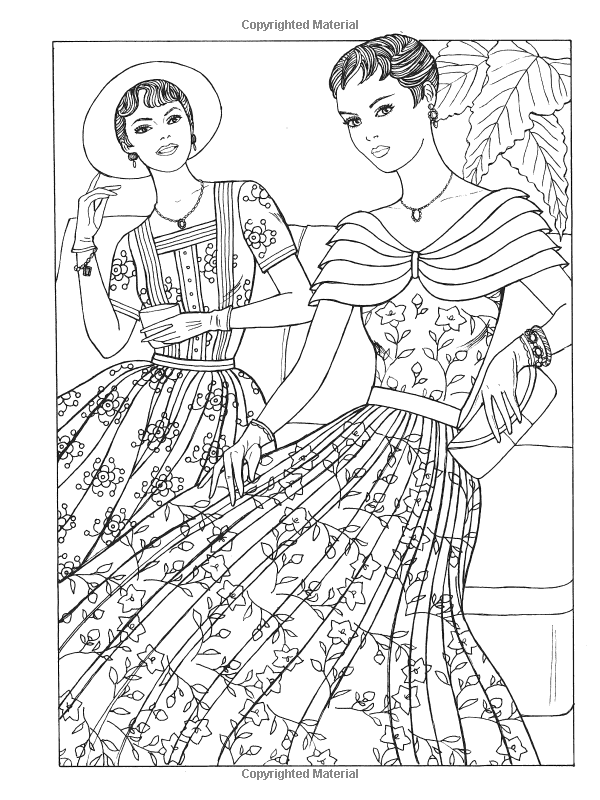 600x800 Creative Haven Fabulous Fashions Of The Coloring Book