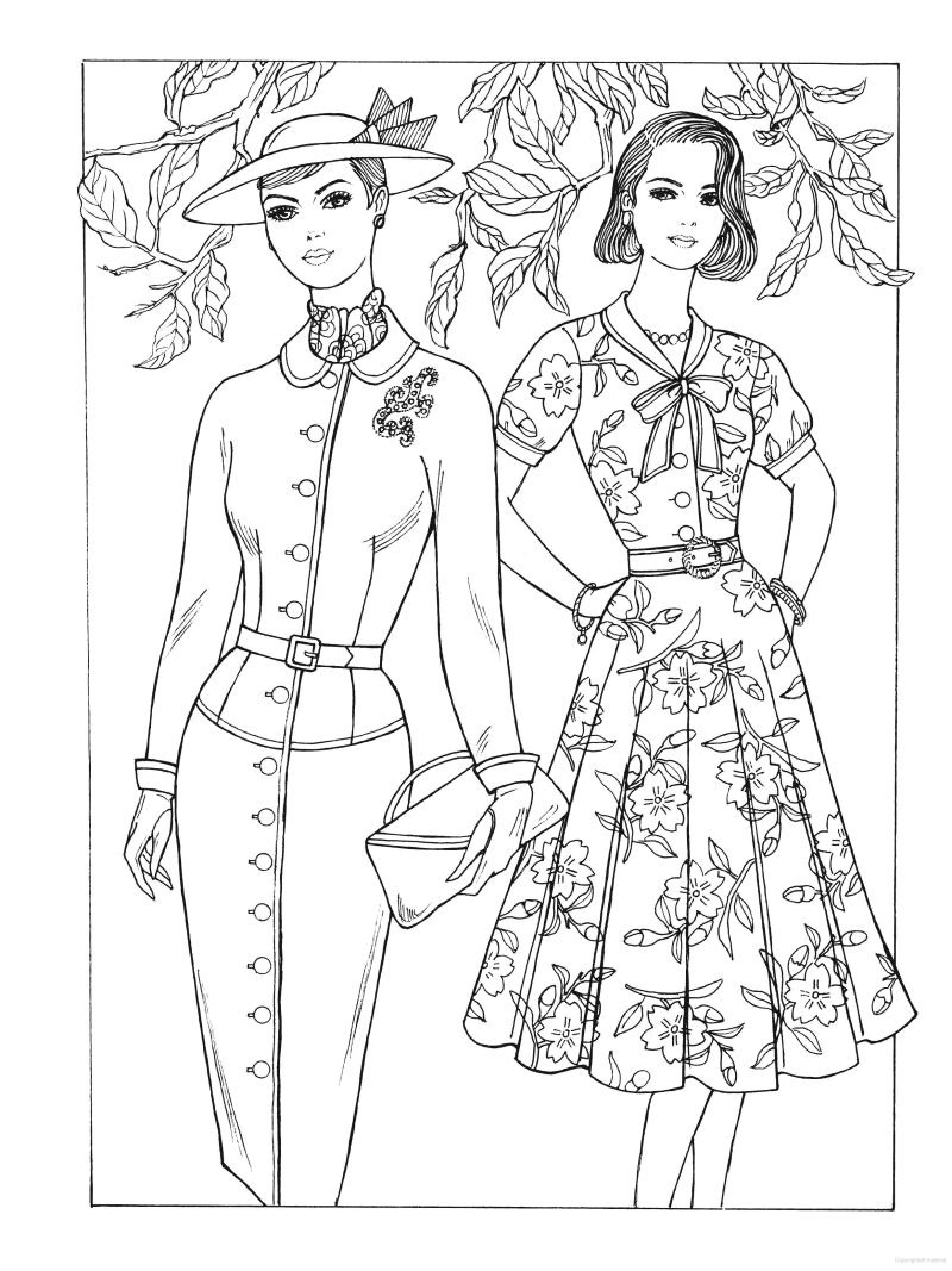 3333x4446 Creative Haven Fabulous Fashions Of The Coloring Book