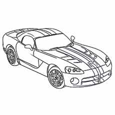 230x230 Top Free Printable Muscle Car Coloring Pages Online