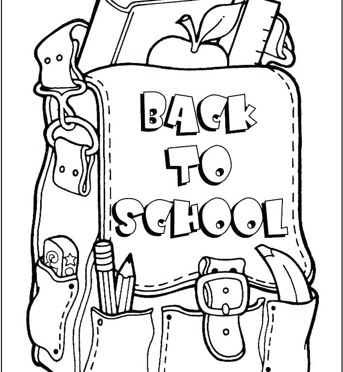 708x768 First Day Of School Coloring Pages Back To Page For Adults
