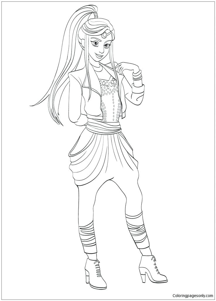 736x1026 Fresh Descendants Coloring Pages For Descendants Coloring Page