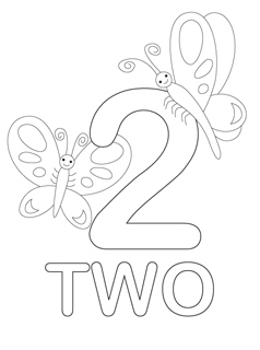 238x320 Number Coloring Page