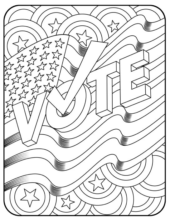 545x696 Presidential Election Coloring Pages