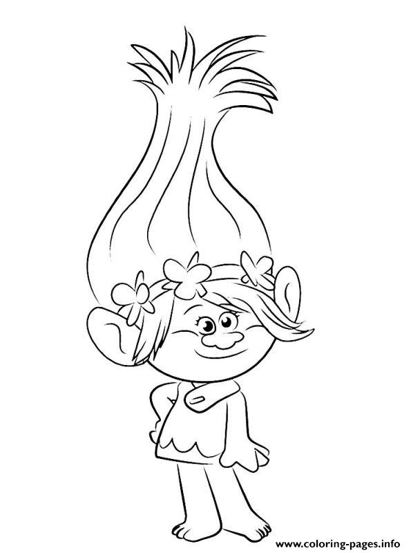 595x800 Trolls Coloring Pages Printable