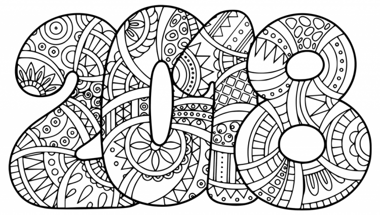 750x425 New Years Coloring Page Printable Year Pages Pictures