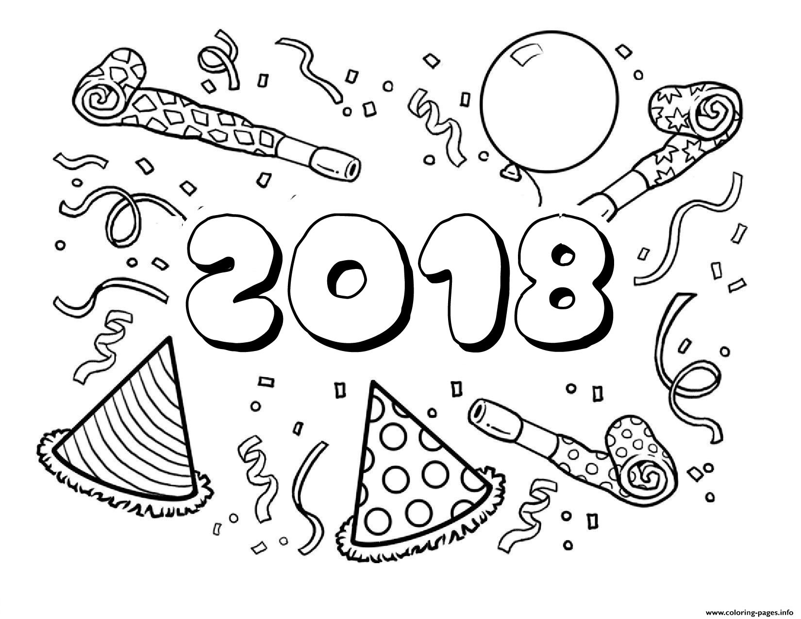 1650x1275 Happy New Year Coloring Pages Printable