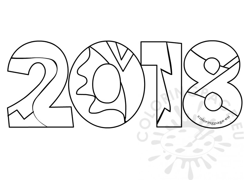 804x595 New Year Adult Coloring Book Coloring Page