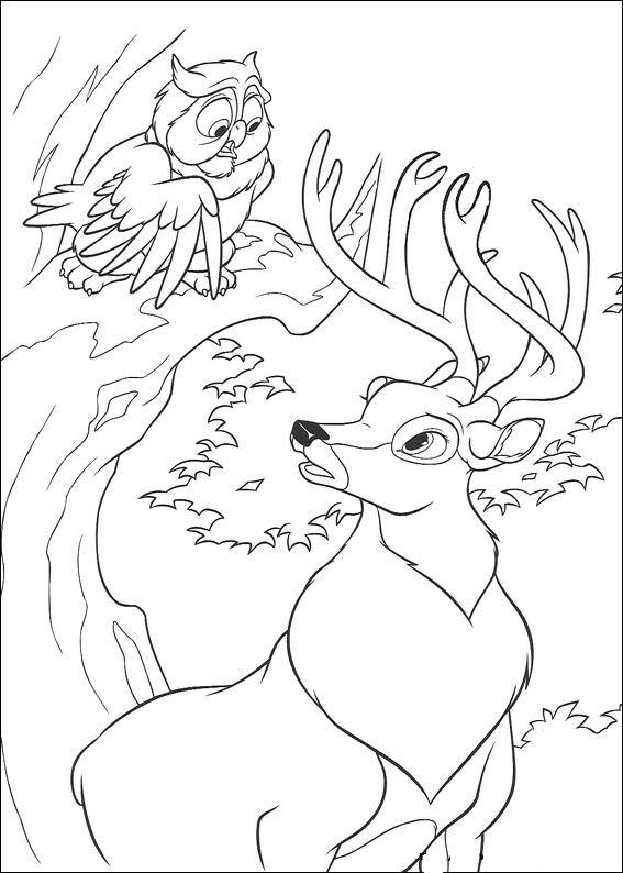 567x794 Bambi Coloring Page
