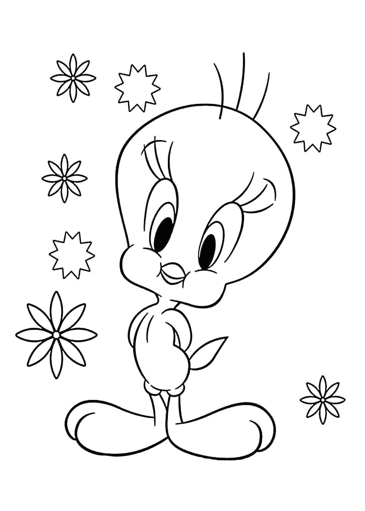 1172x1642 Coloring Book Gangsta Tweety Birdoring Pages Snoopy With Baby