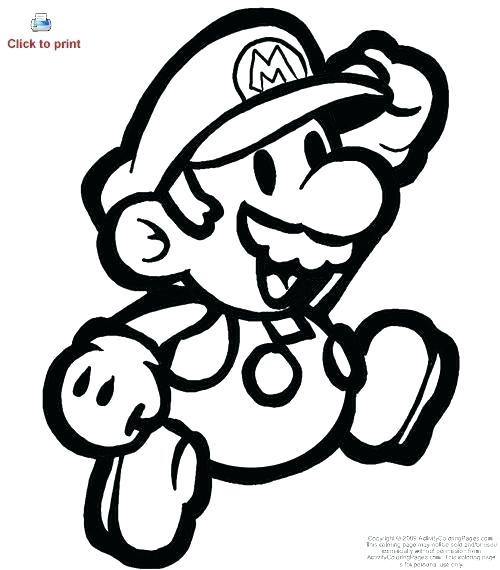 500x570 Mario Color Page Bros Coloring Pages Free Printable Coloring Bros