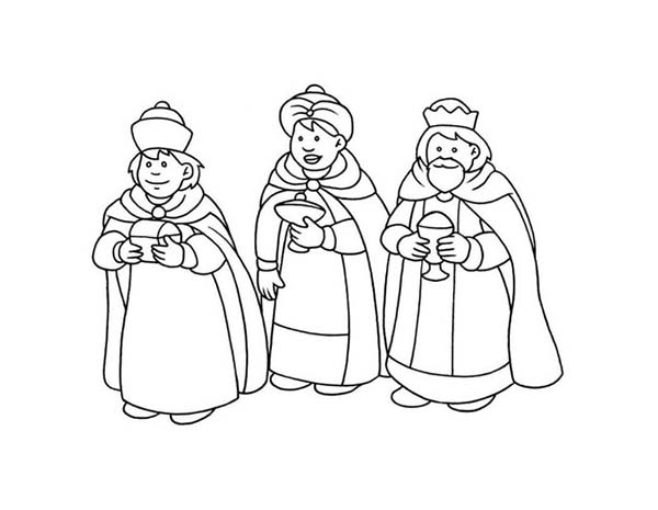 600x465 Three Kings Coloring Pages For Kids Batch Coloring