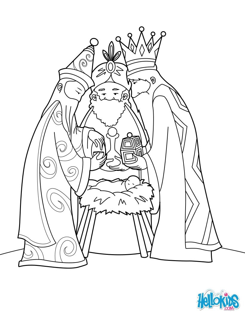 820x1060 Three Wise Men Coloring Pages About Christmas Colouring Bibl
