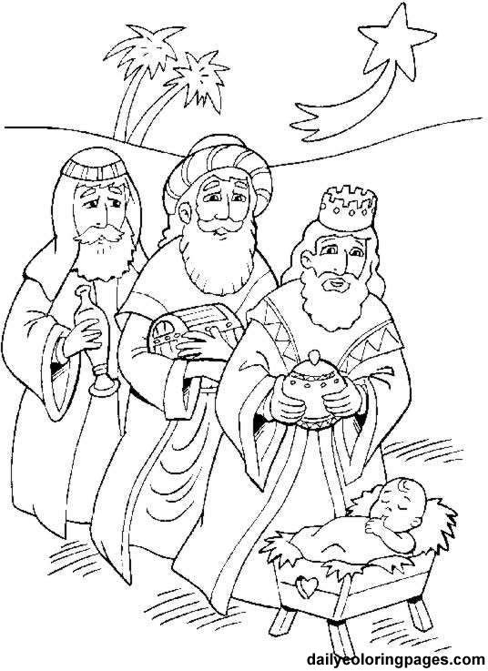 536x737 Kings Picture To Color Three Kings Day Coloring Pages