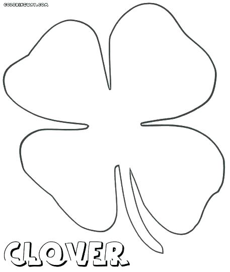 457x540 Four Leaf Clover Coloring Page Pictures Free Coloring Pages Leaf