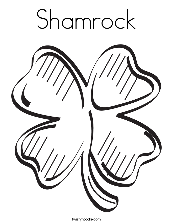 685x886 Shamrock Coloring Page