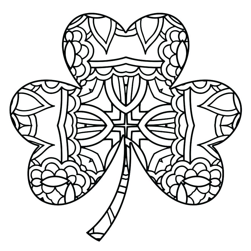 3 Leaf Clover Coloring Pages at GetDrawings | Free download