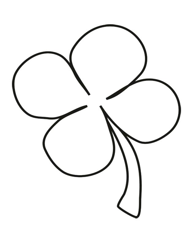 630x767 Four Leaf Clover Coloring Pictures Coloring Pages Collection