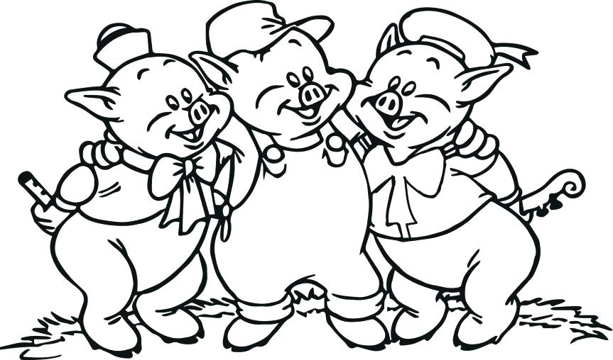 Three Little Pigs Drawing at GetDrawings | Free download