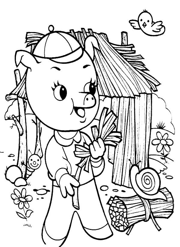 600x825 Three Little Pigs Coloring Pages Batch Coloring