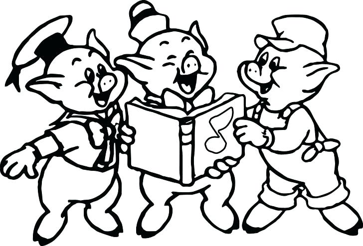 728x494 Little Pigs Coloring Pages Three Little Pigs Coloring Pages