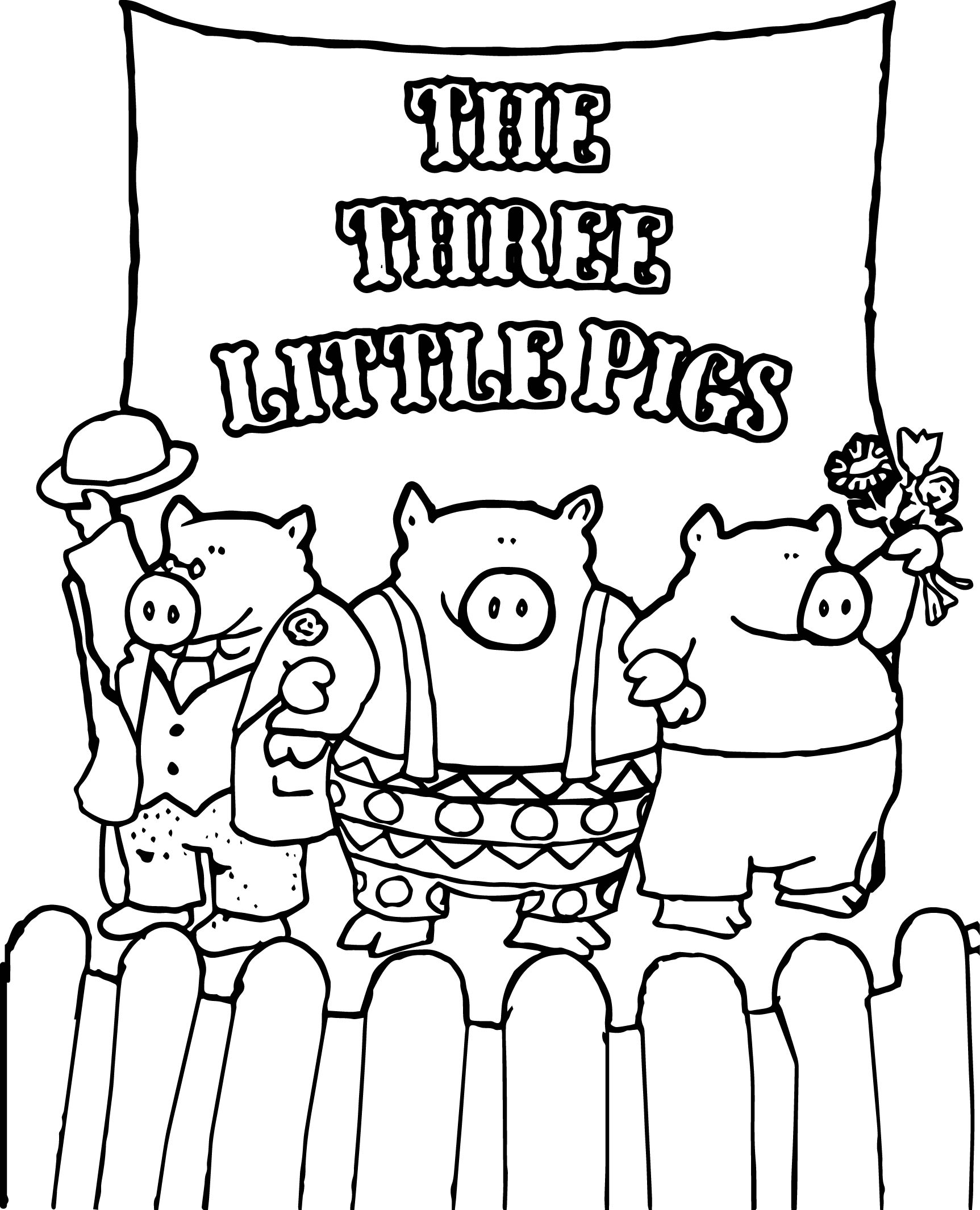 1725x2130 Celebrity Little Pigs Coloring Page Wecoloringpage