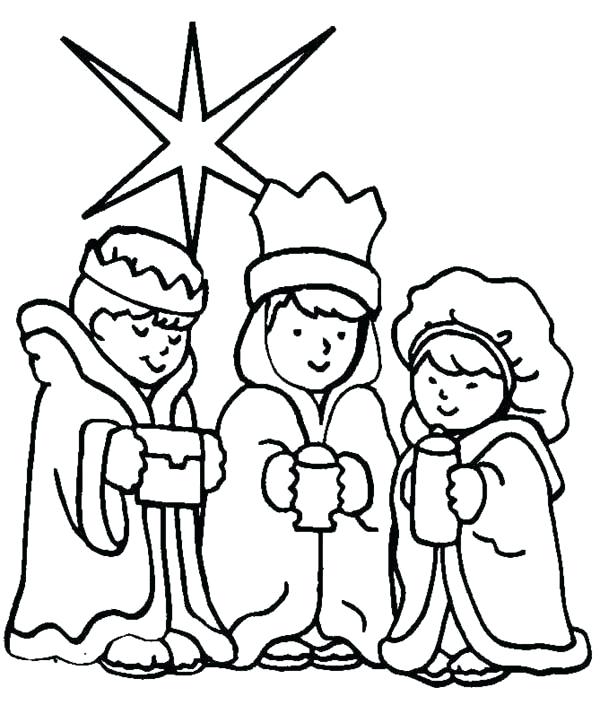 600x705 Three Wise Men Coloring Pages Three Wise Men On Day Coloring Page
