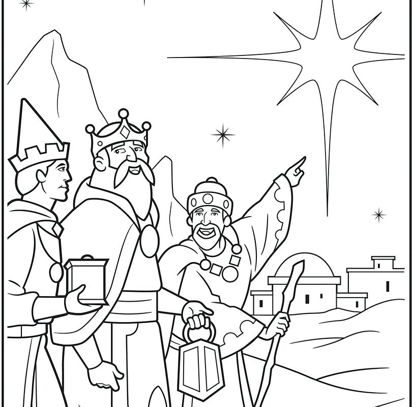 810x800 Wise Men Coloring Pages Wise Men Coloring Page Free Printable