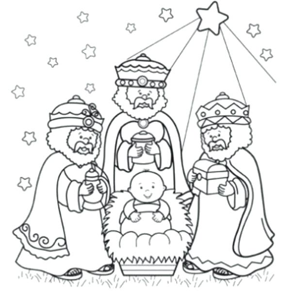 600x600 Coloring Pages For Men Wise Men Coloring Pages Three Page All
