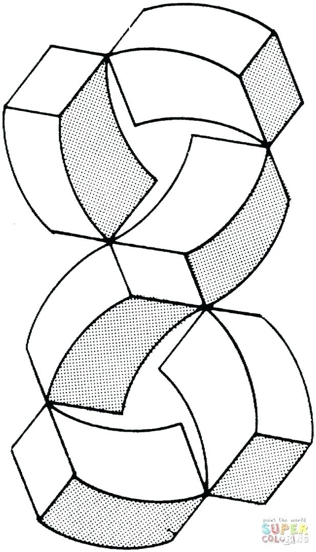 618x1078 Coloring Pages Printable Optical Illusion Coloring Page