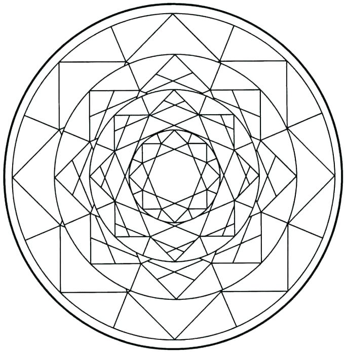 683x694 Coloring Pages Shapes Coloring Pages Geometric Shapes Free