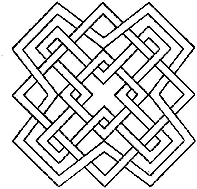 630x604 Geometric Shapes Coloring Pages