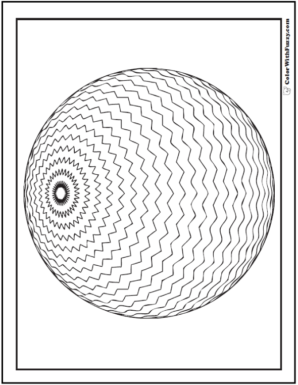 590x762 Geometric Coloring Pages To Print And Customize