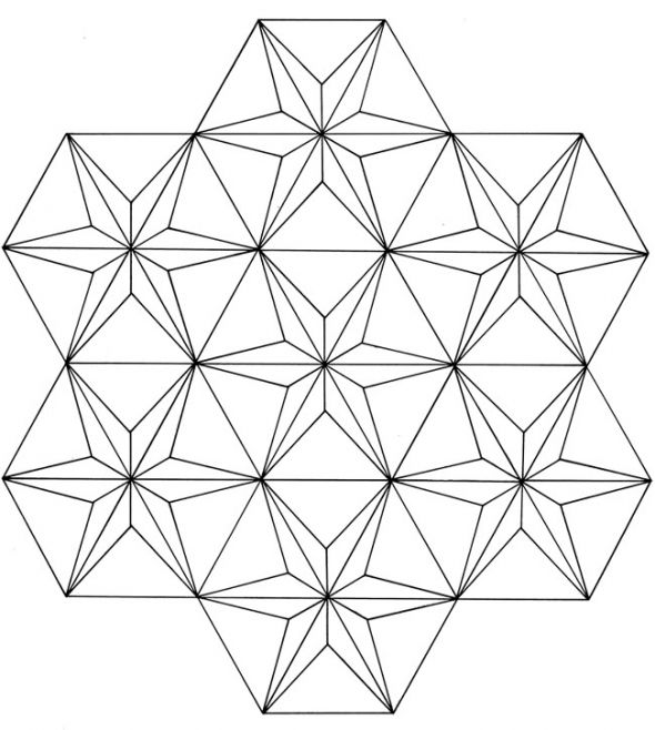 590x658 Geometric Coloring Pages