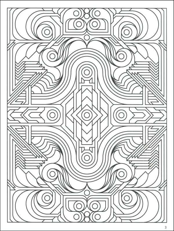 600x794 Geometric Design Coloring Pages Details Geometric Pattern Coloring